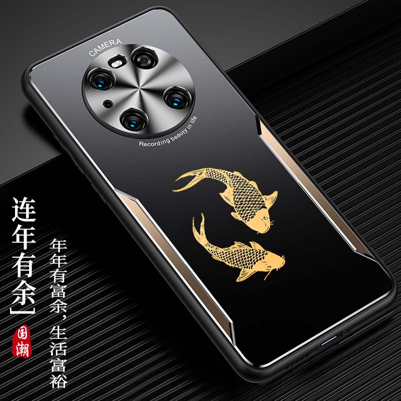 龙年新年款findx6中国风x5pro手机壳oppo国潮X3金属find保护套X2P