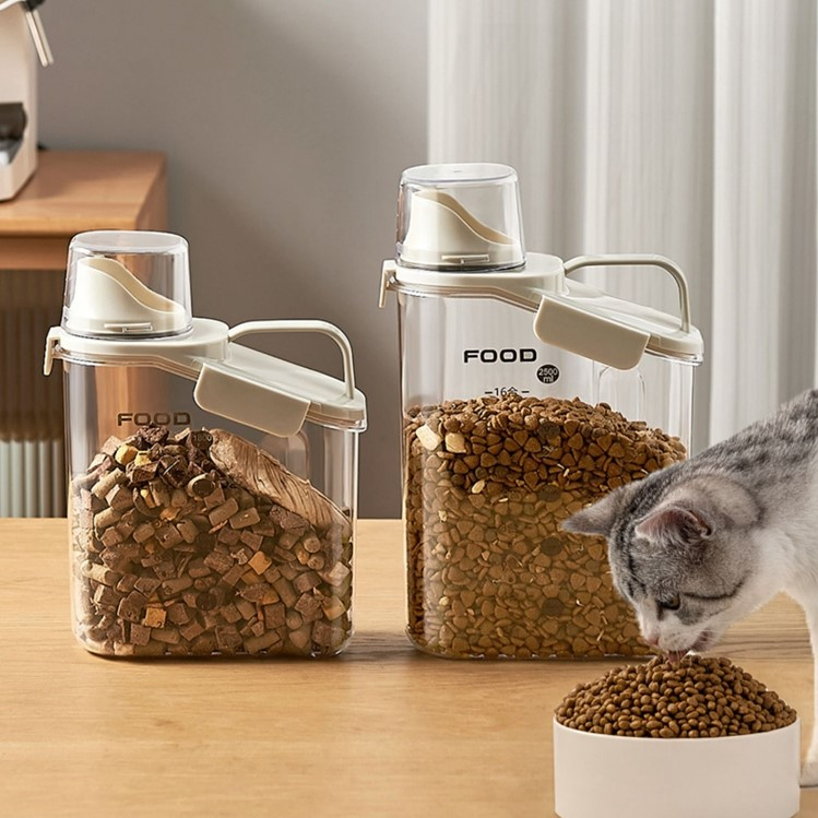猫粮储存桶存放狗粮密封防潮罐宠物猫咪粮食存储收纳盒储粮桶盒子