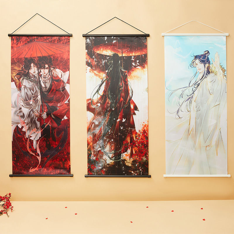 【漫家官方正版】特价天官赐福谢怜花城三郎场景卷轴挂画周边