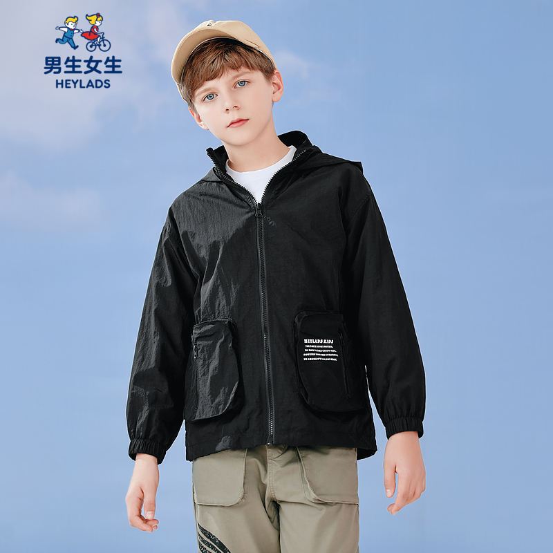 11003男中大童时尚春秋防风化纤外套NCZDJ11003A