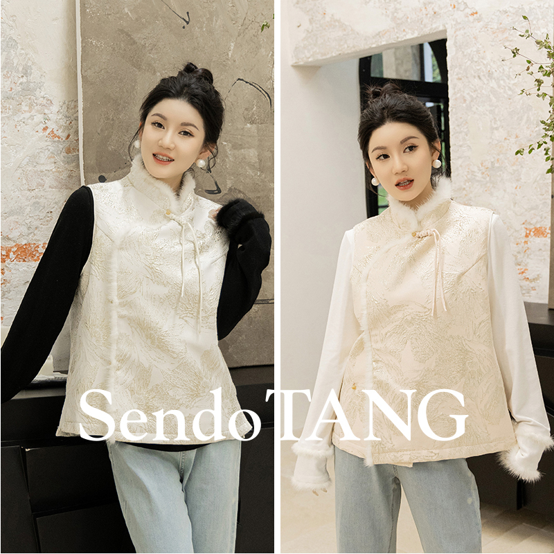 【遥不可及】萱多家大码女装气质设计感时尚宽松显瘦马甲