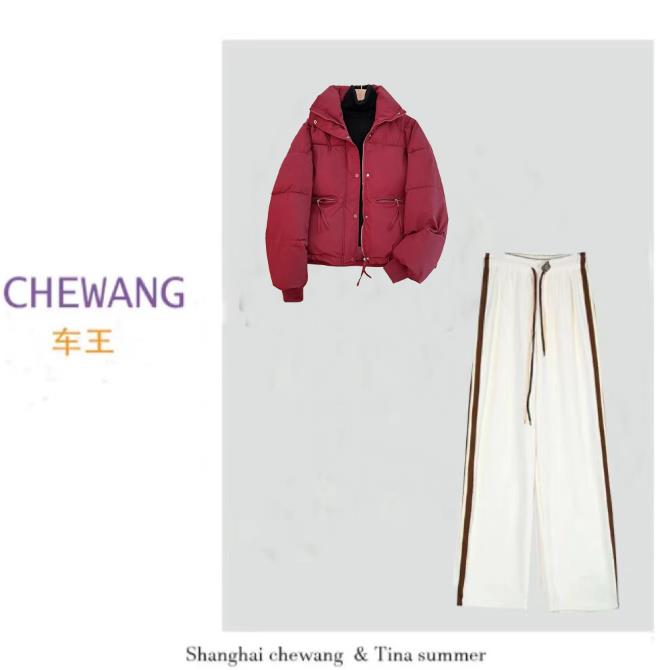 【面包服两件套】冬季保暖套装厚款宽松外套女装9202[YYJ]