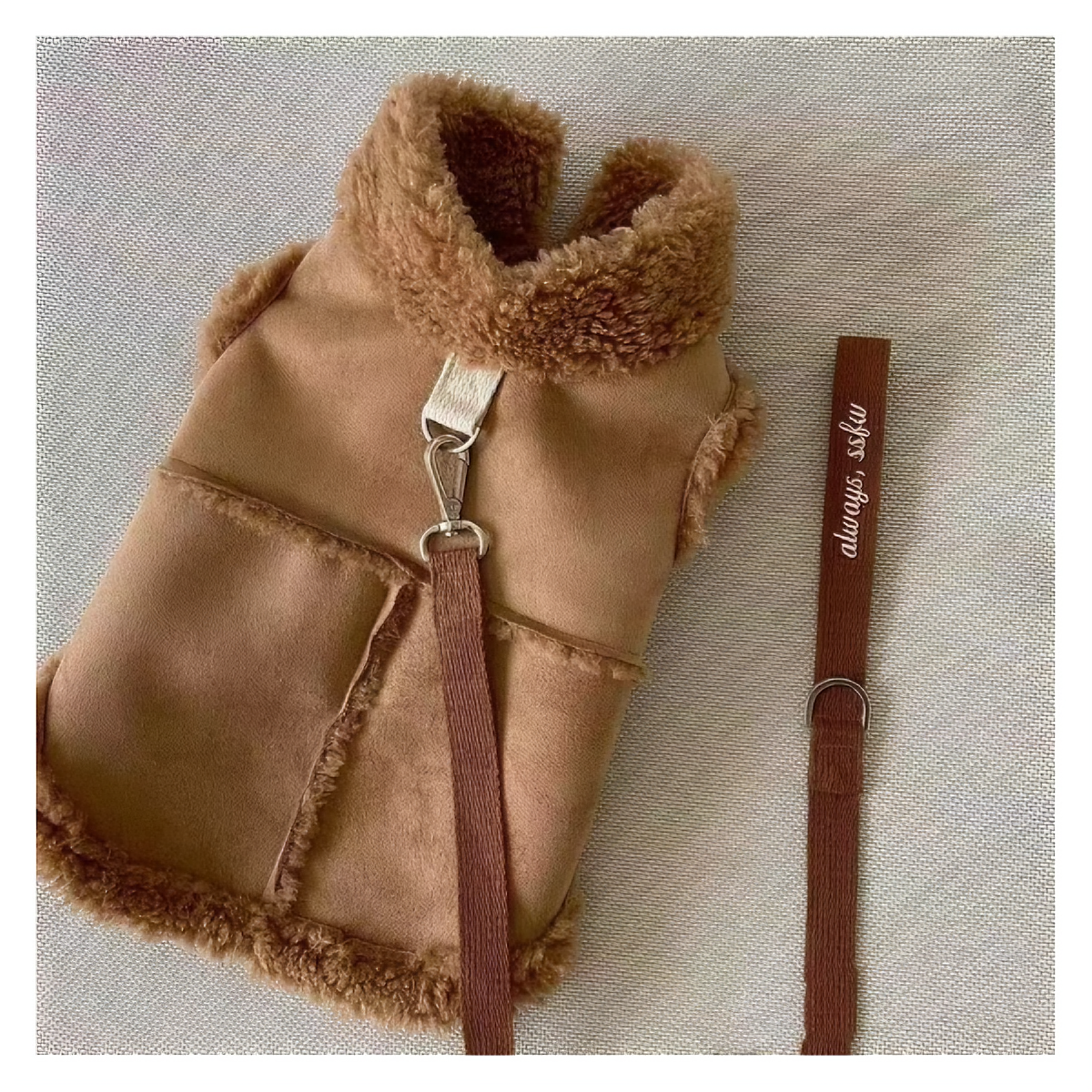 秋冬牵引加绒狗狗衣服冬装宠物泰迪小狗小型犬比熊博美猫咪衣服