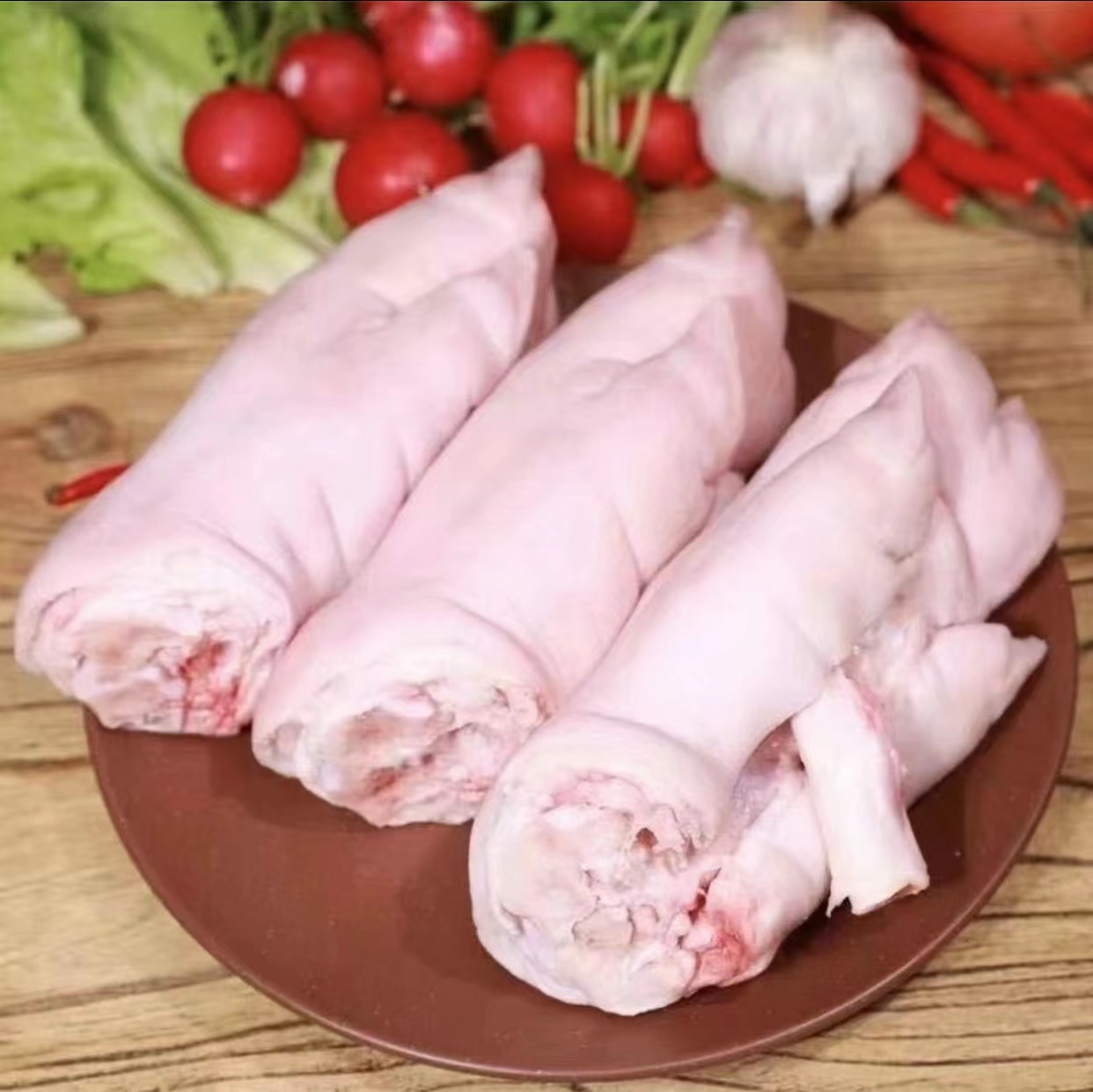 农家散养猪蹄 处理干净整只带筋带肉250g/只冷链车发货