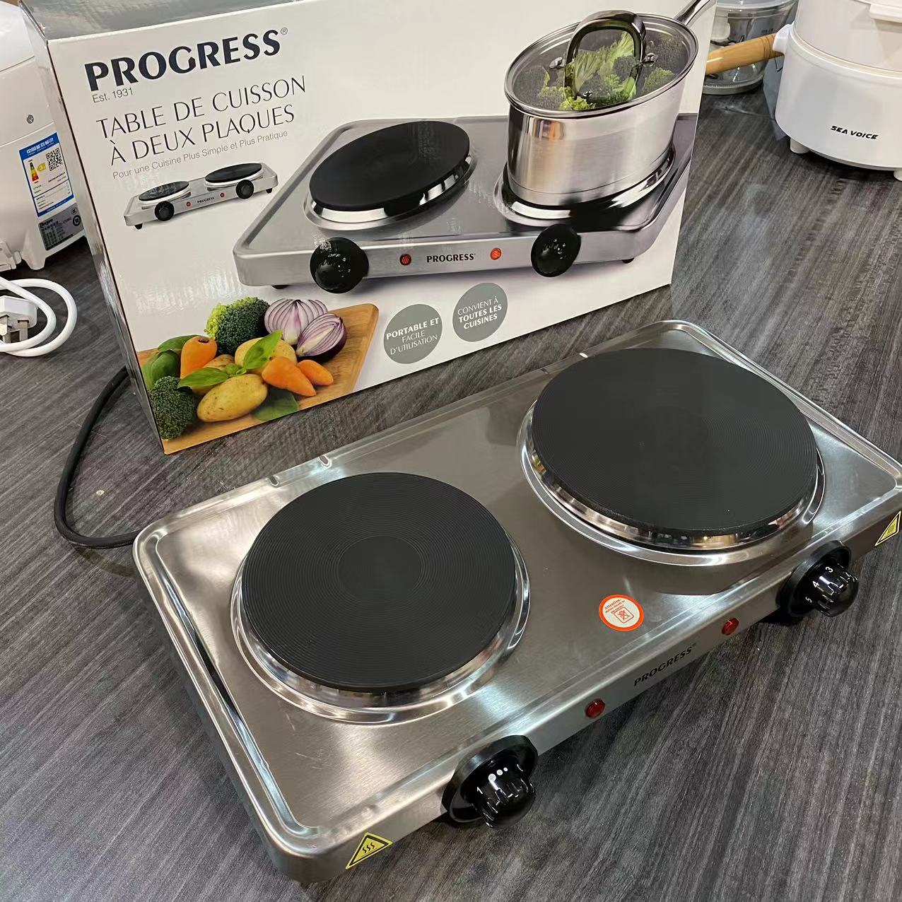 L 【外贸品质】双头电热炉厨房电器小家电外贸电器定制