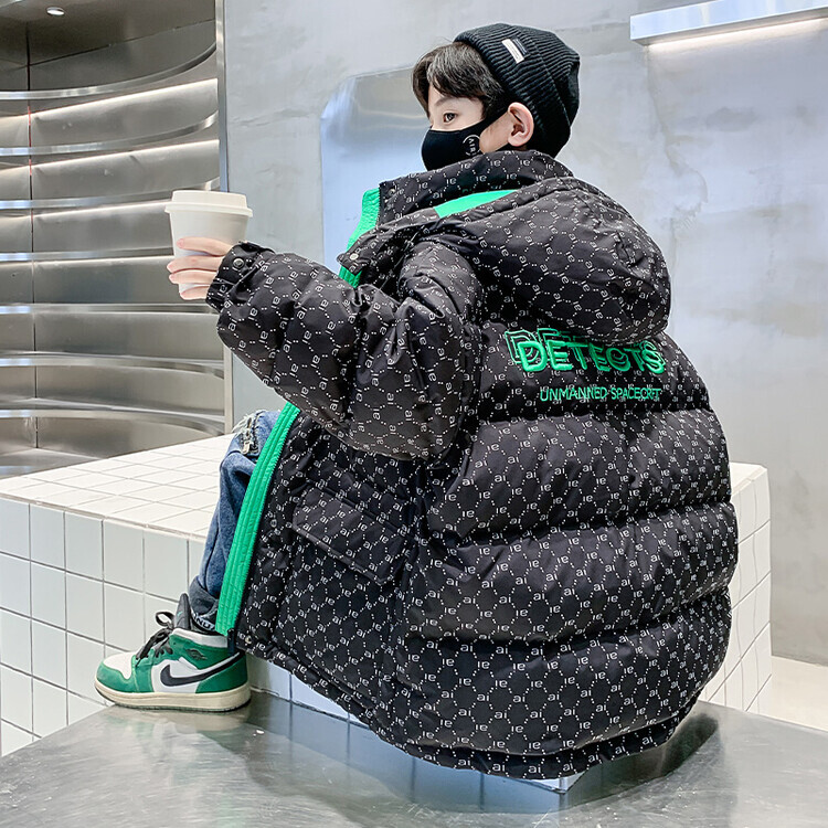 儿童装男童冬装白鸭绒羽绒服2023新款中大童洋气炸街保暖加厚外套