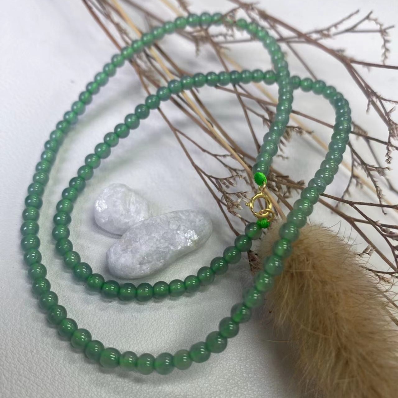 【夫妇严选】G18卡扣翡翠小米珠气质项链（多样发）SC116