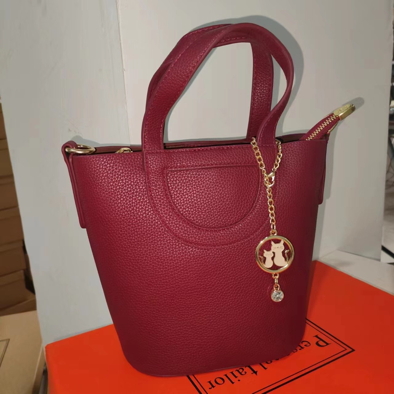 孤品 6078 酒红 高品质女包（限购一单）