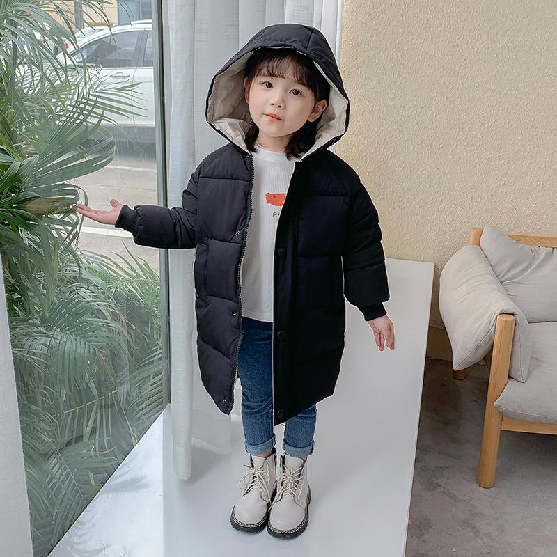 【高品质】儿童中长款棉服棉袄童装棉衣男女童冬装外套潮加厚棉服
