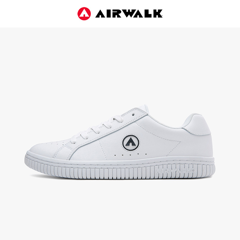 AIRWALK白色板鞋男2023新款百搭运动休闲鞋潮流防滑网红小白鞋女