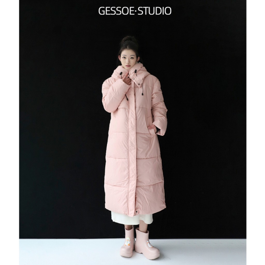 GESSOE孕妇棉衣2023新款爆款洋气秋冬孕妇装长款羽绒服冬季战袍