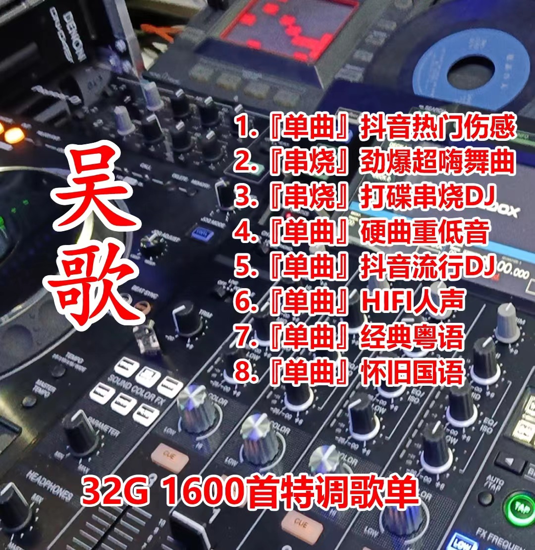 【吴歌升级】2024新款不分车型即插即用高端车盘专业无损进口