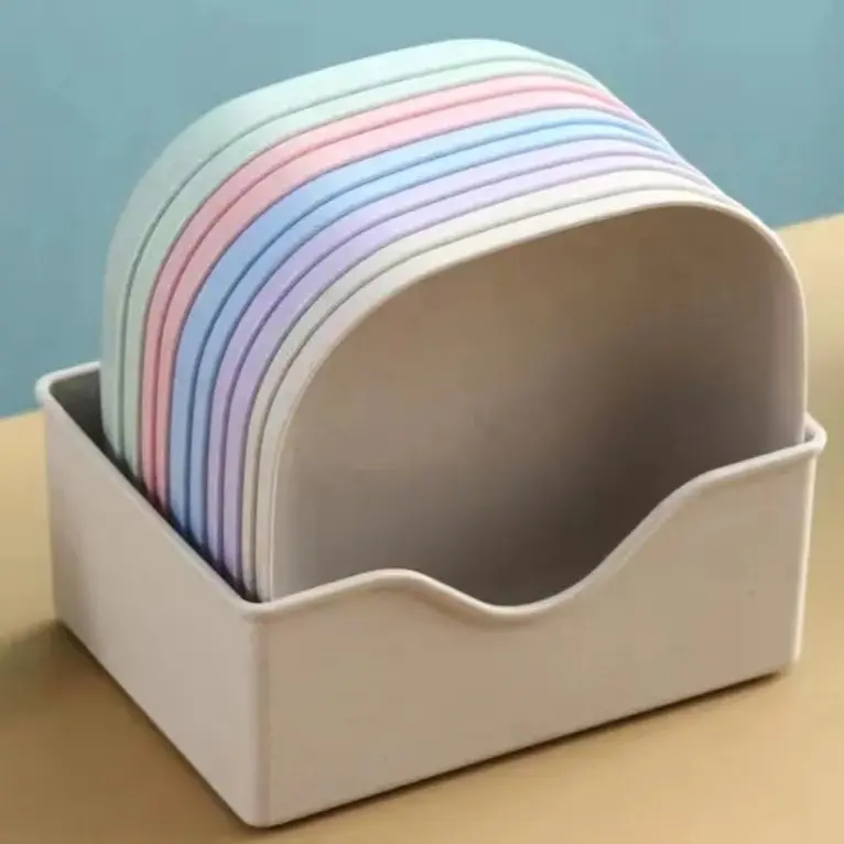 【国产好货】水果零食盘家用餐桌方形加深垃圾收纳吐骨碟子J