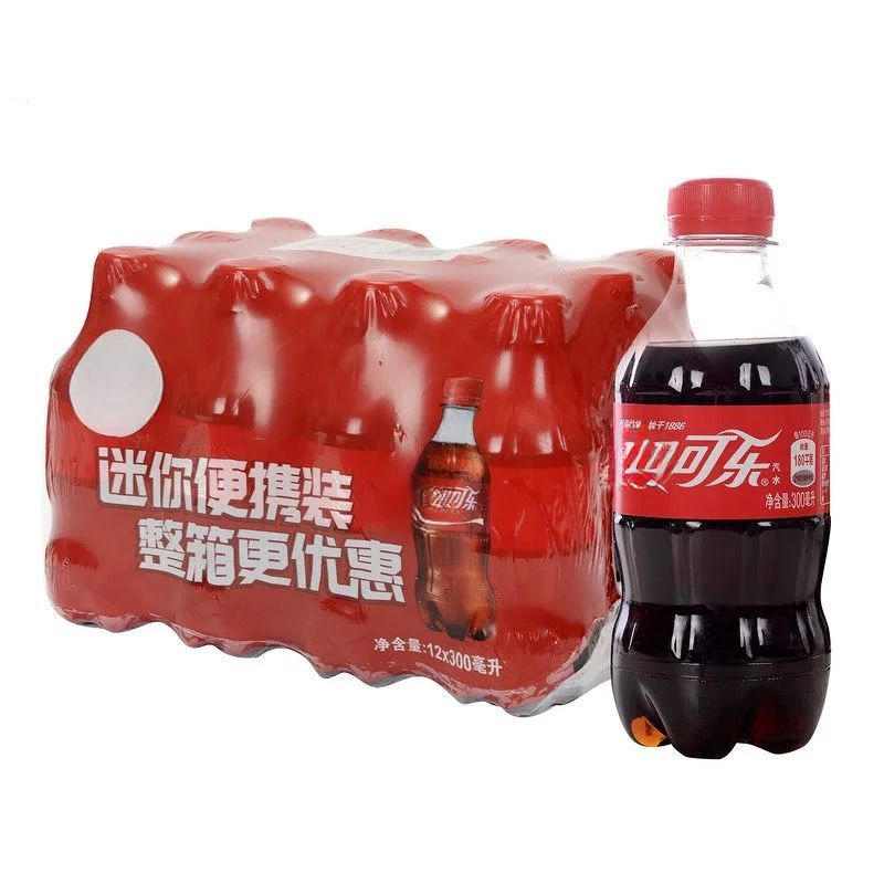 可口可乐300ml小瓶可乐罐装碳酸饮料罐装量贩夏季经典整箱批发