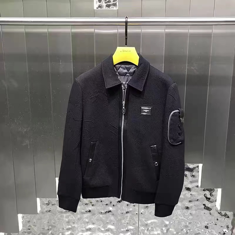 3J9660秋冬男士拼皮外套