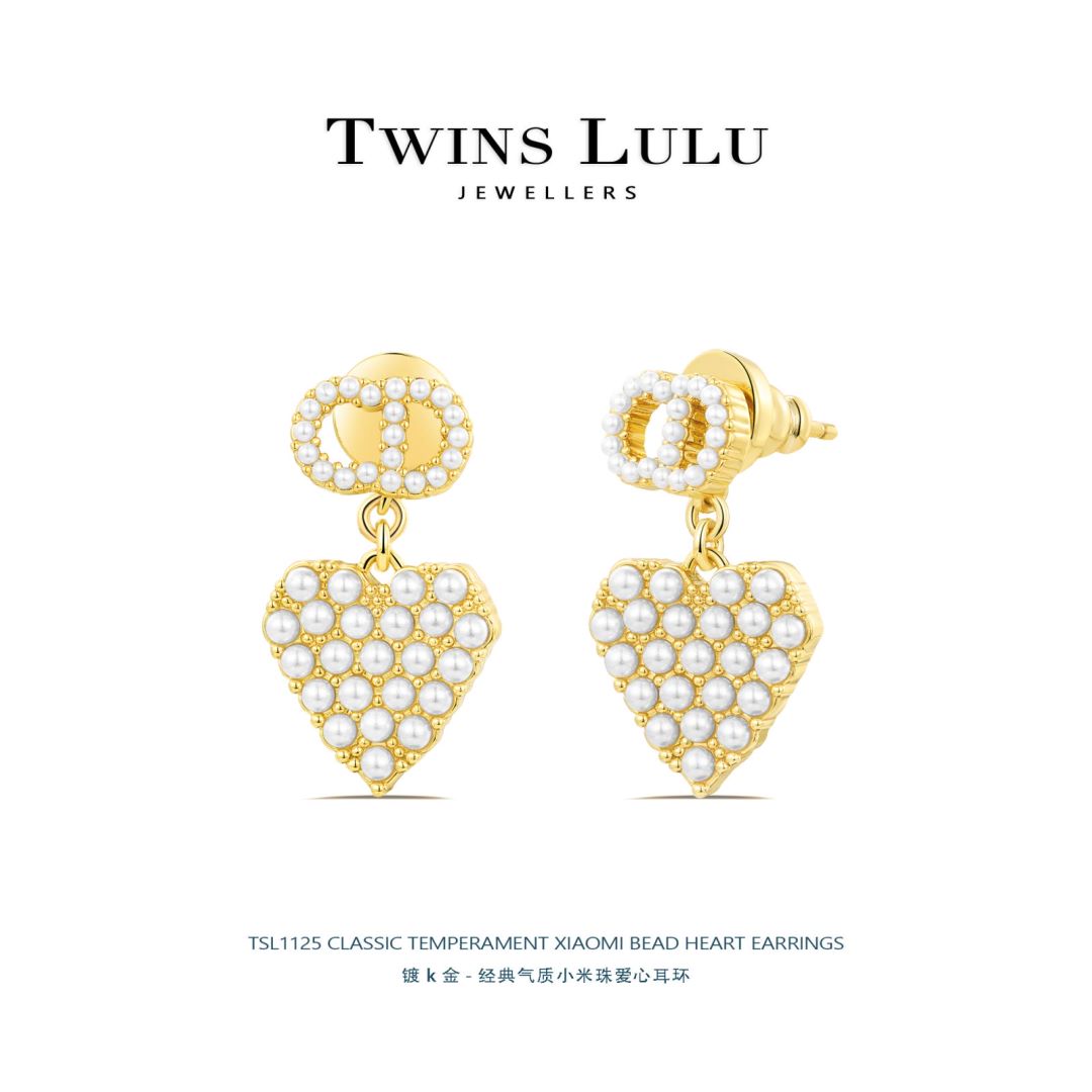 经典气质法式优雅个性设计感珠珠耳环TSL1125
