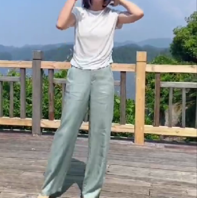 2024夏季新款女装网红时尚潮流韩版打底衫裤子洋气欣怡