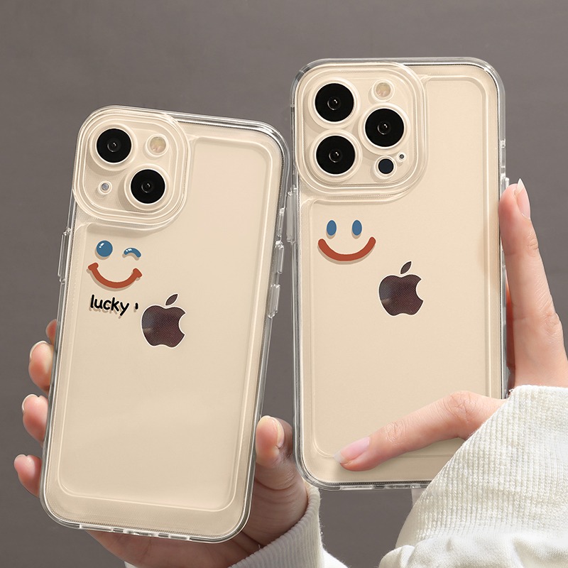 适用苹果/华为/小米/oppo/vivo透明防摔硅胶全包网红潮爆款手机壳