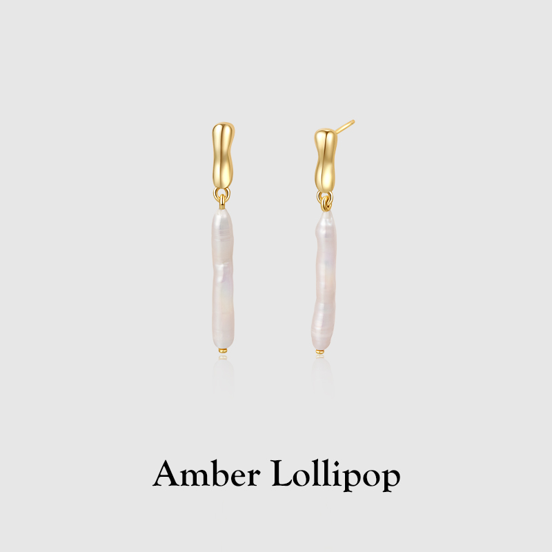 Amber Lollipop/安铂洛利 非金属耳饰 简约冰山美人耳环百搭时尚