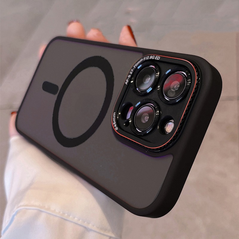 Magsafe磁吸iPhone14透明苹果14ProMax手机壳磨砂防摔高级感男女