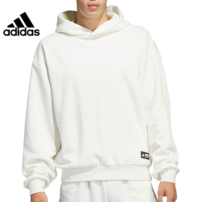 adidas阿迪达斯男款运动训练卫衣休闲宽松舒适连帽  套头衫IC2438