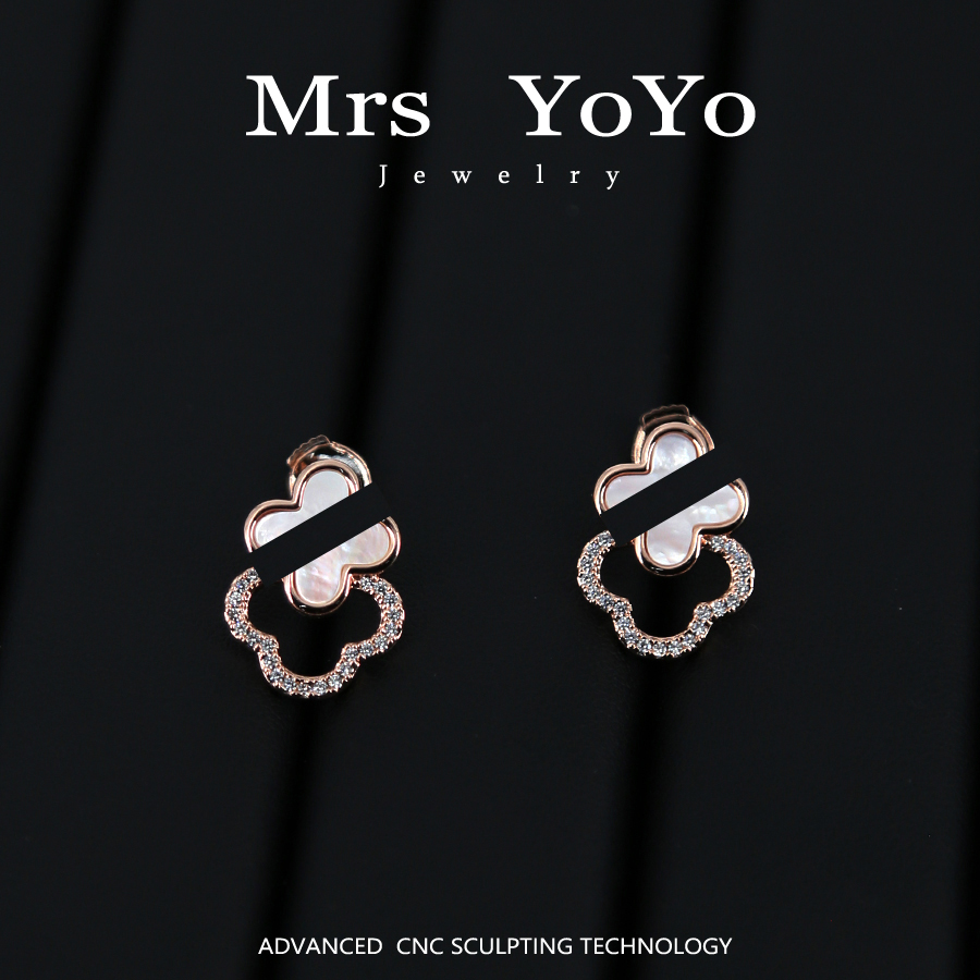 YOYO Accessories 时尚百搭轻奢贝壳耳环 JH296