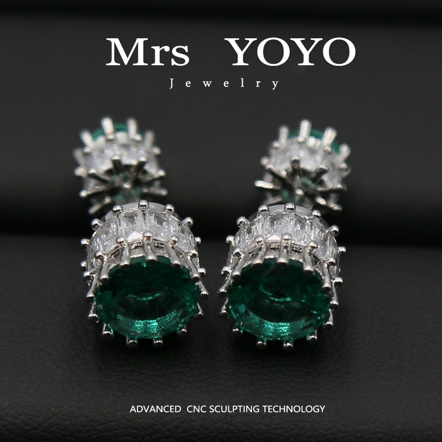 YOYOAccessories 轻奢时尚小众锆石耳环JH156