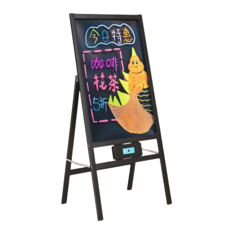 加厚广告牌展示牌发光字荧光板奶茶美睫美甲门店手写摆摊灯牌灯箱