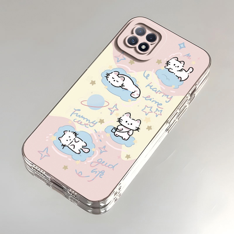 云朵猫猫OPPOReno4SE手机壳高颜值全包硅胶防摔保护套超薄软壳