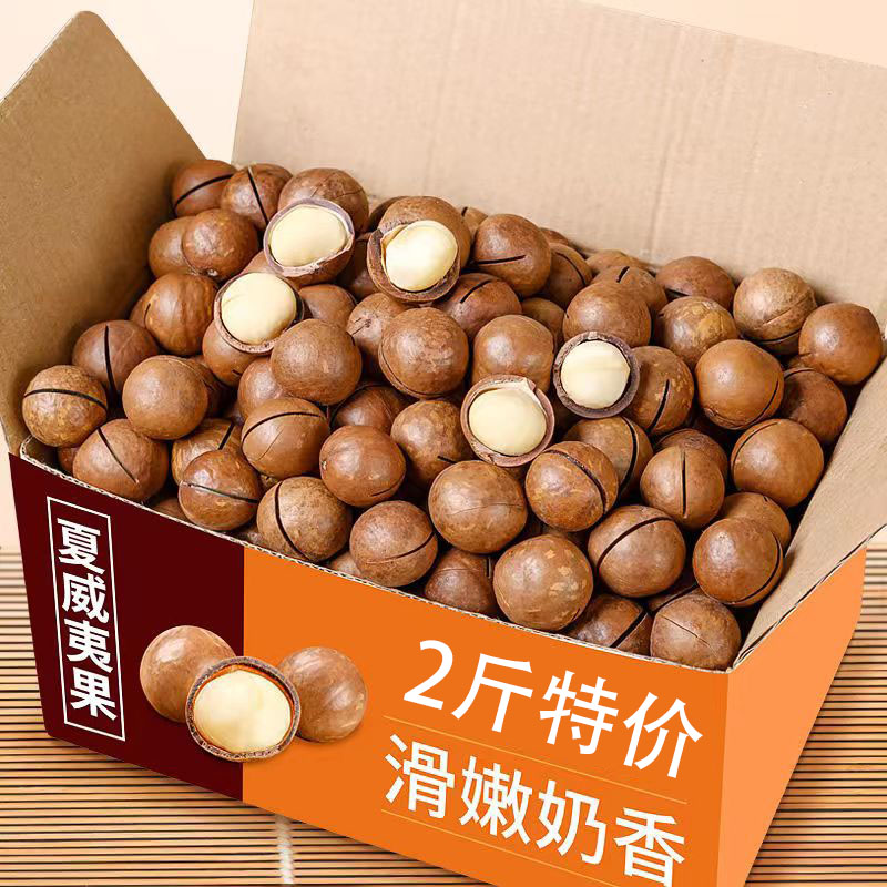 【2斤特价】2023新货【大颗粒罐装】夏威夷果奶油味批发孕妇坚果10g