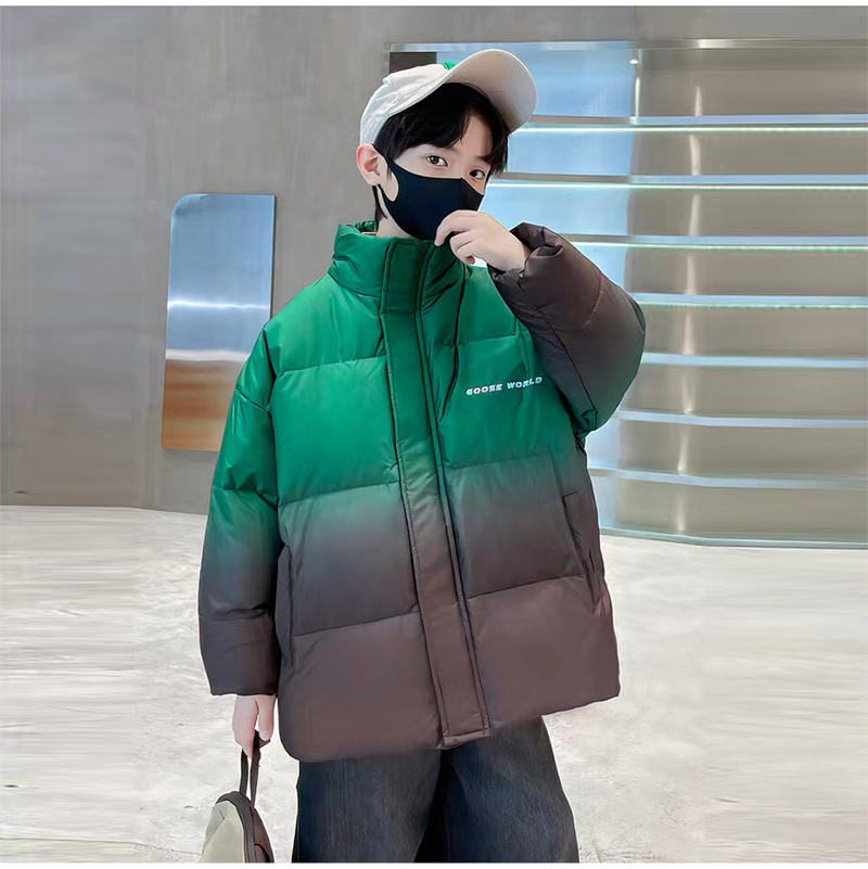 300799童装男童冬季夹棉棉衣棉服外套2023时尚棉袄潮萱萱家童装