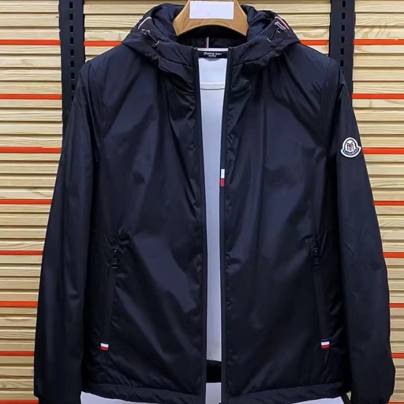 新款高品质男士连帽休闲加棉夹克外套