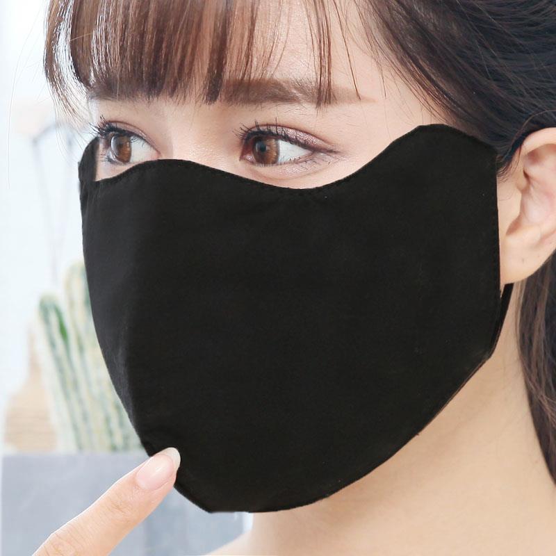 秋冬季口罩女男士纯棉加大防风冬天保暖防寒透气时尚女神黑色潮款