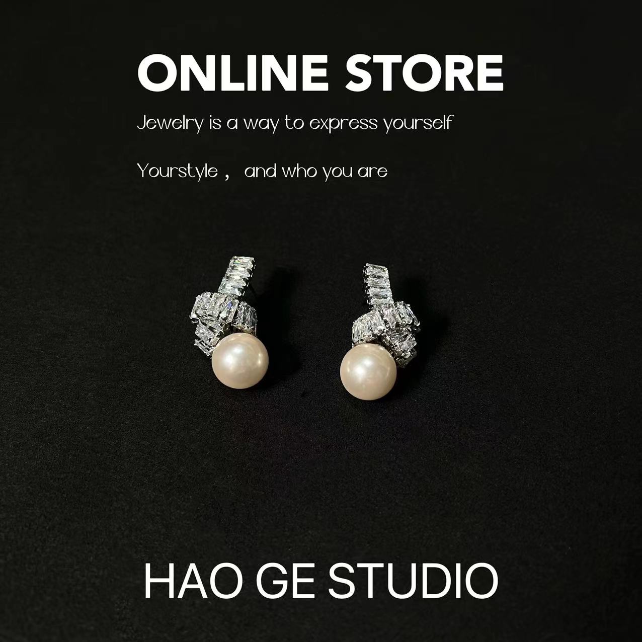 铜合金耳饰 6624=百搭时尚气质耳钉