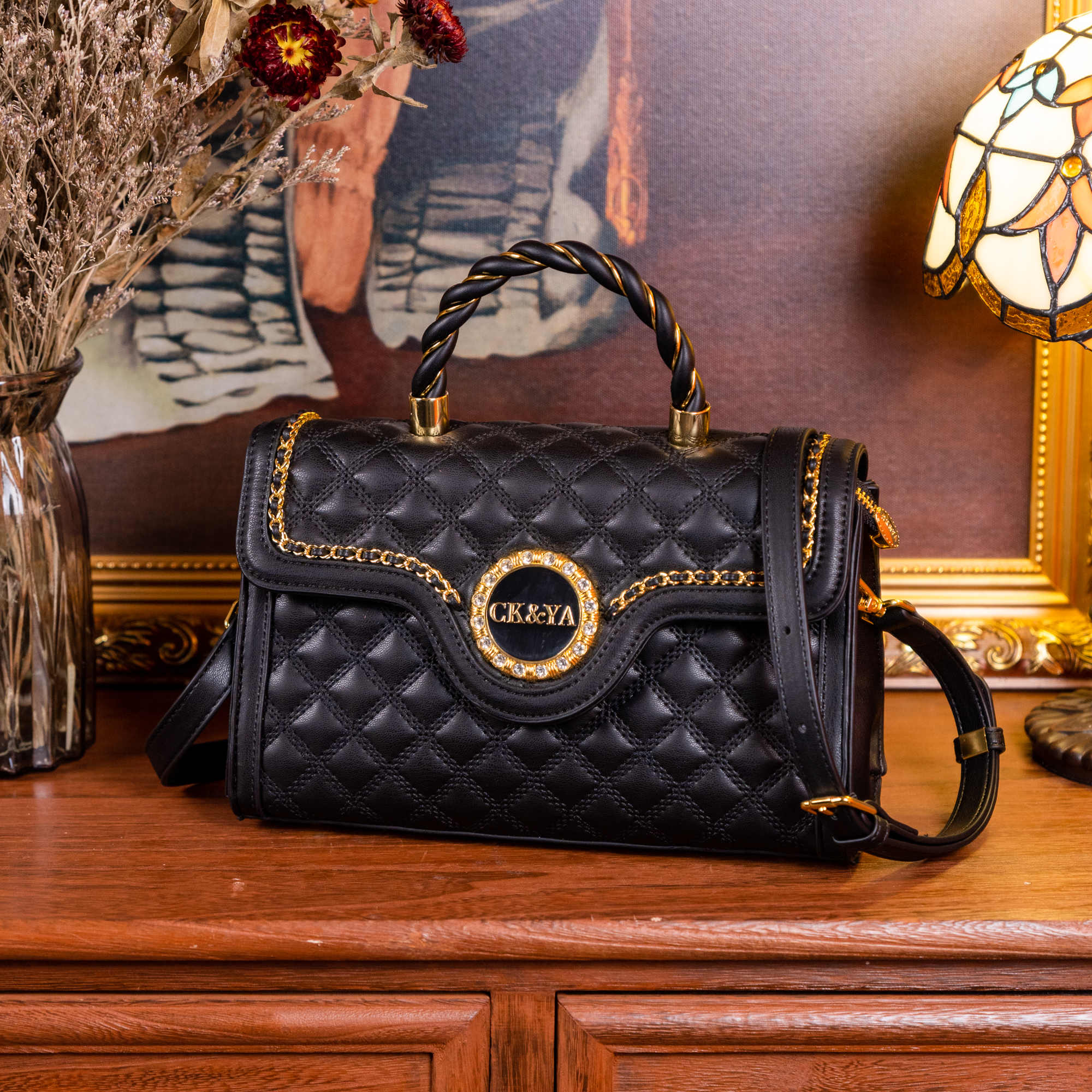 9002 夏季新款小香风时尚潮流菱格手提单肩腋下女包