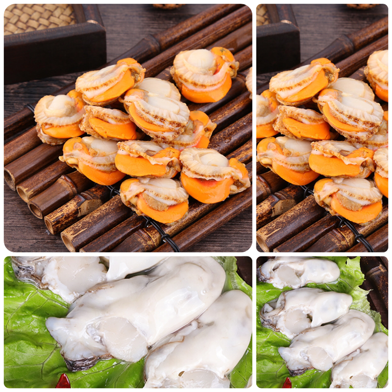 【煜诚专属】生蚝肉350g*3盒+扇贝肉200g*5包 混搭送1包压缩海带