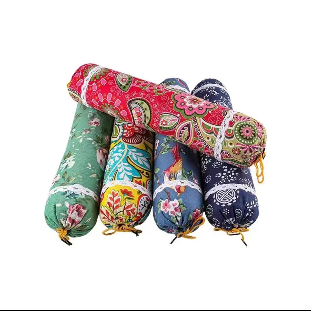 【厂家直供】艾草颈椎圆柱枕头 颜色随机