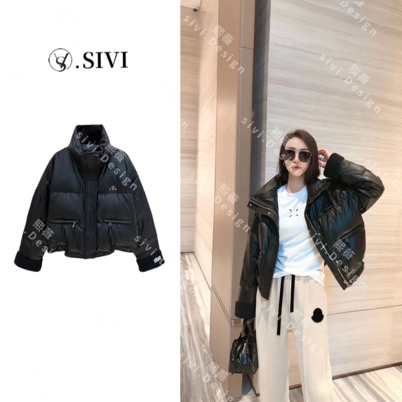 SIVI【秋收冬藏】2023冬季新款时尚洋气皮羽绒舒适保暖羽绒服F2125