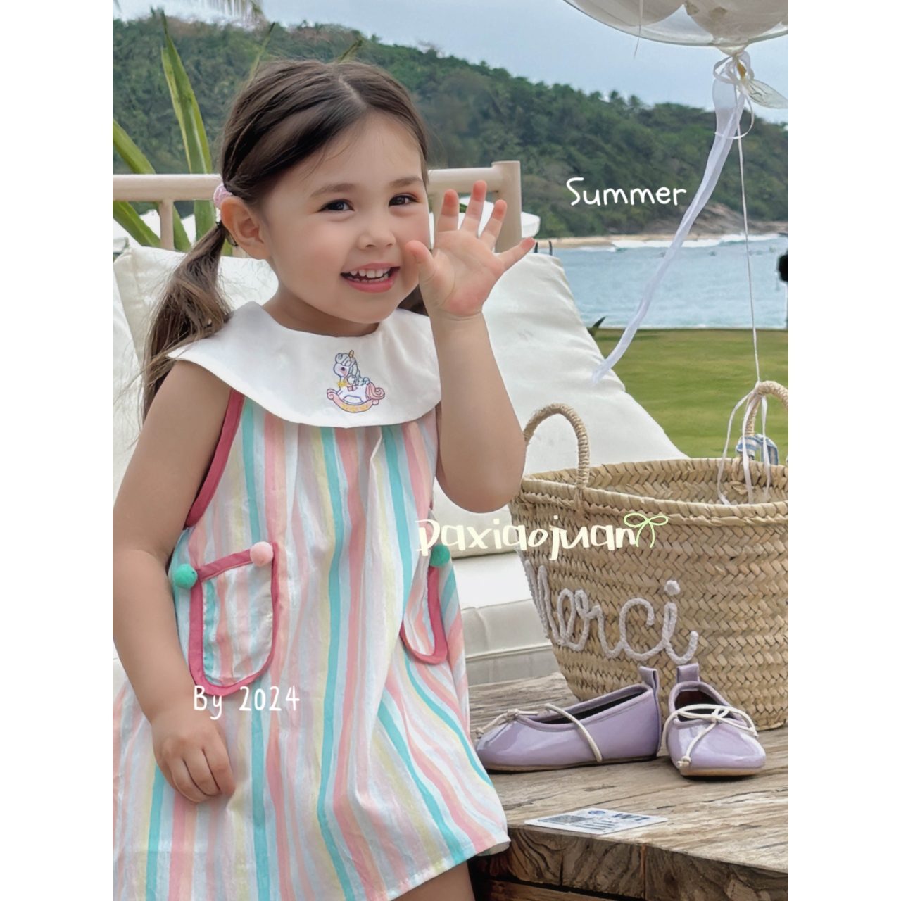 【大小卷】儿童女童彩色连衣裙-10011