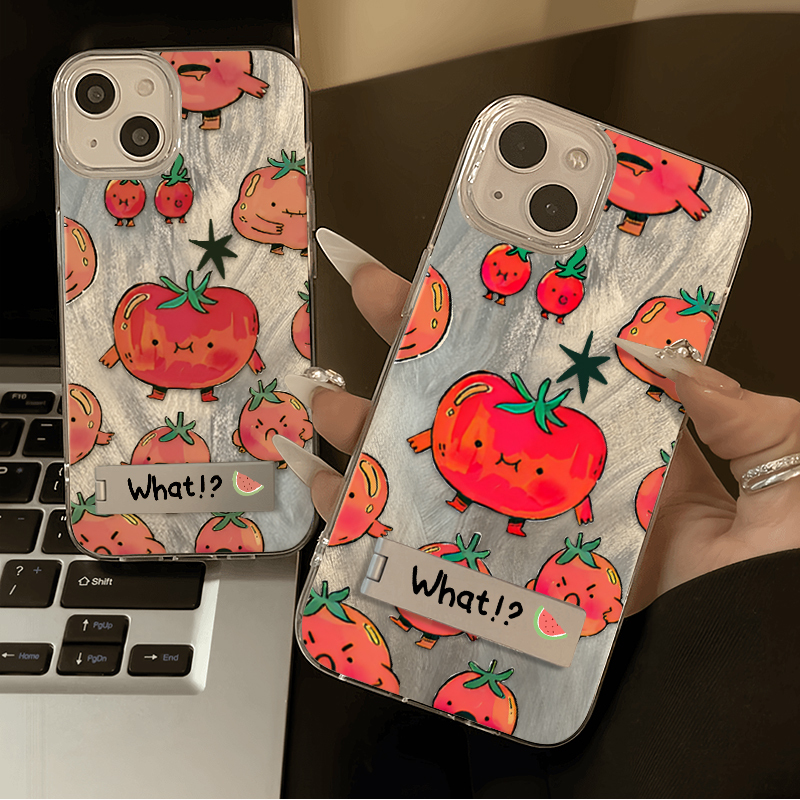 满屏番茄ins风适用iphone15苹果手机壳14软胶13/12promax高颜值ZJ