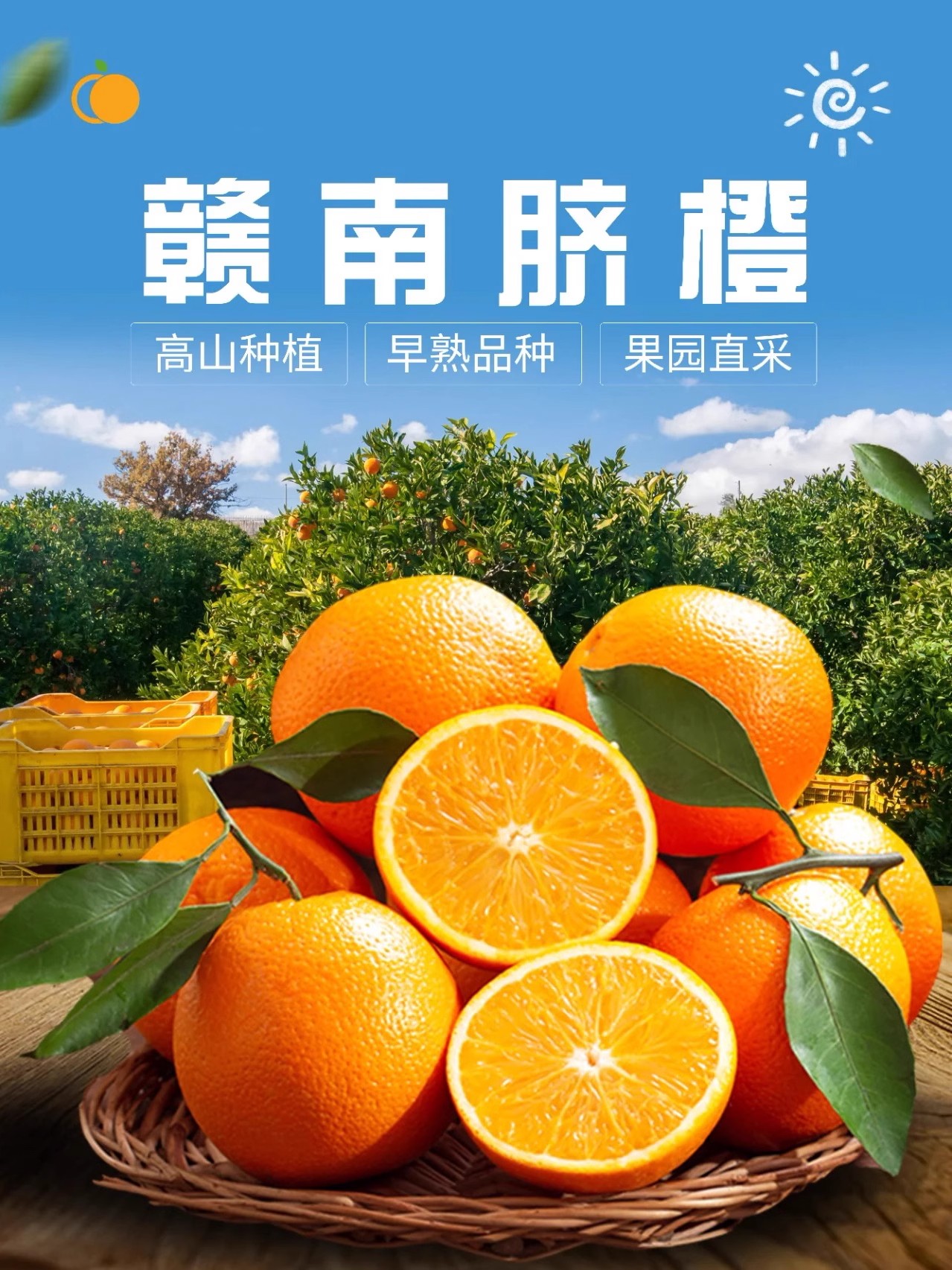 赣南脐橙江西正宗新鲜现摘赣州橙子富硒产地直发整箱当季孕妇水果