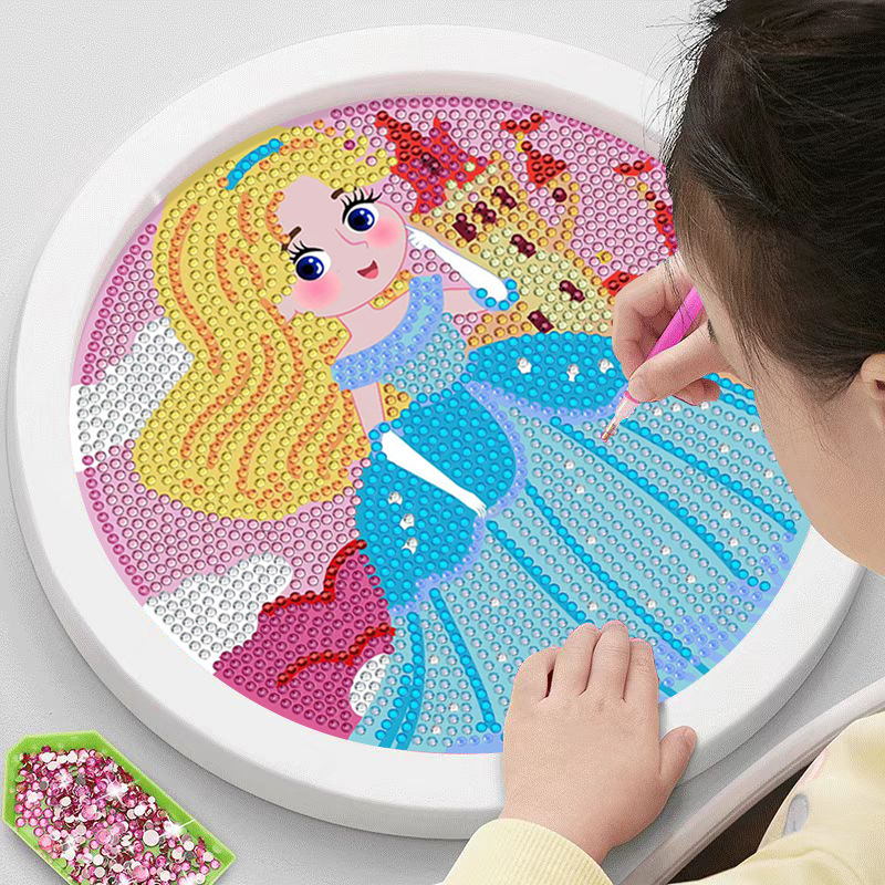 儿童钻石贴画手工diy砖石贴钻小学生女孩三八妇女节玩具制作新款