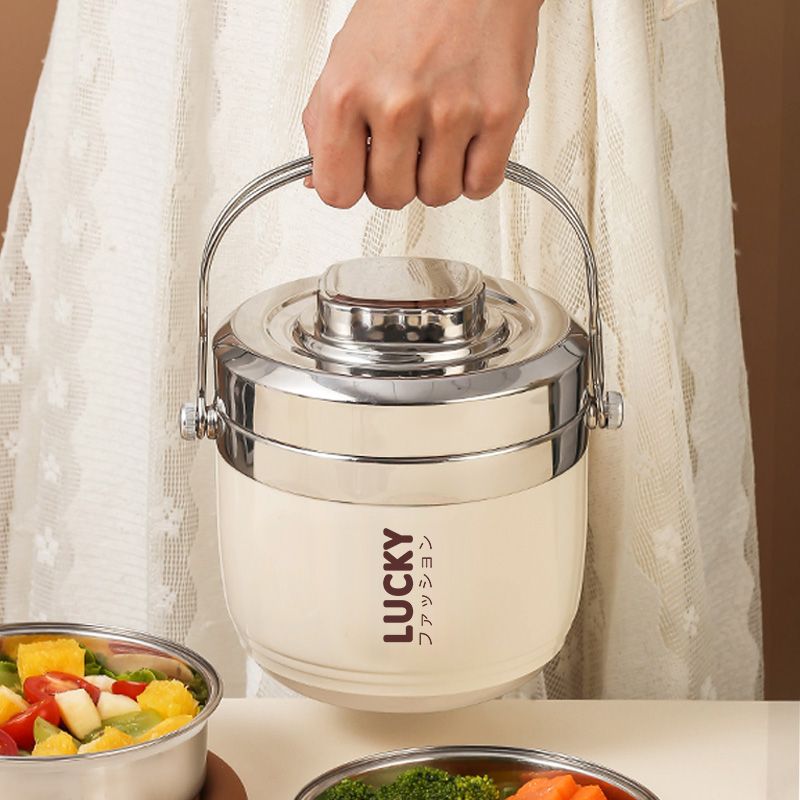 【杨哥精选】304不锈钢超长保温饭盒桶1人保温碗便携上班族学生