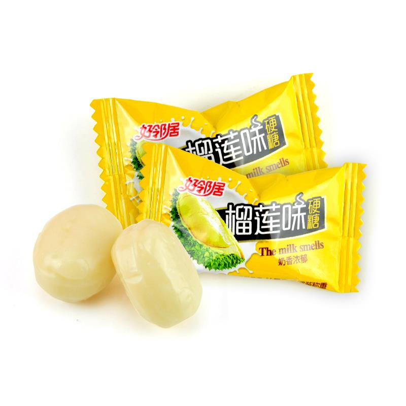 好邻居榴莲糖泰国特浓榴莲味硬糖夹心糖果散喜糖小零食笋0g