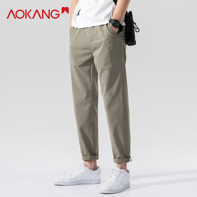奥康时尚百搭男士休闲裤AK69519【粉丝专属】
