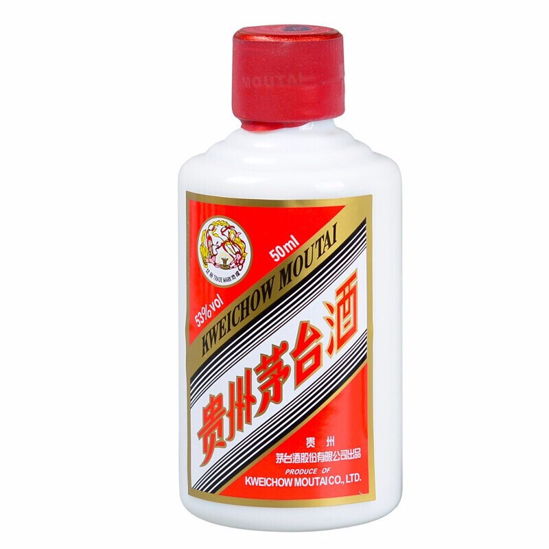 MOUTAI/茅台53°飞天酱香型白酒酒类瓶装酒水53度50ml