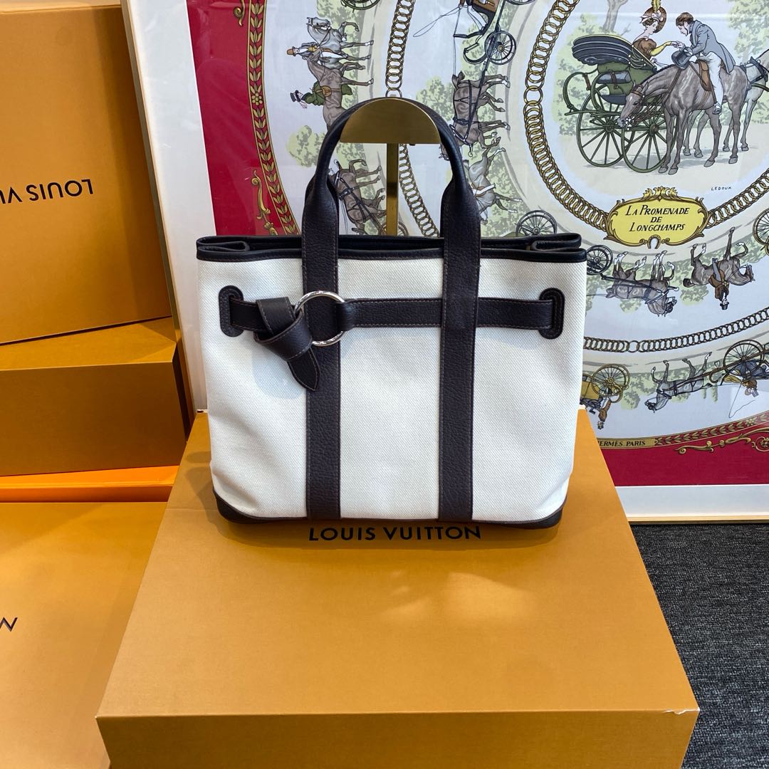 90新 Hermes/爱马仕 大有/手提帆布单肩包/39507