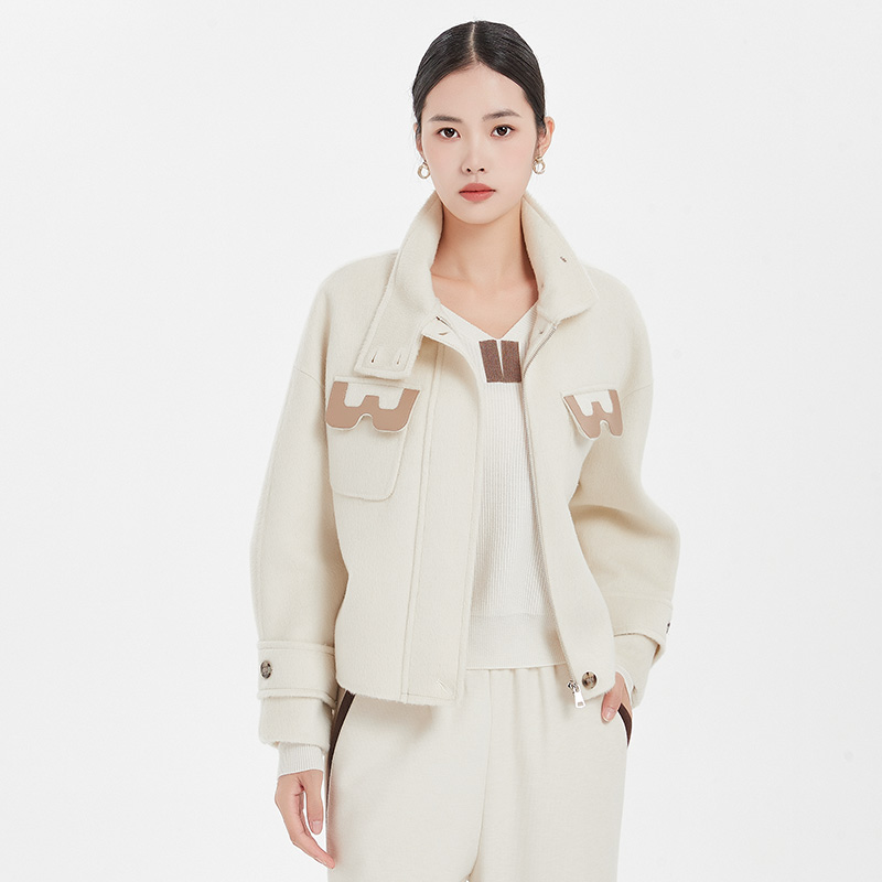 【邱莹莹专属】oudifufay 短款毛呢外套 AQ4AW036
