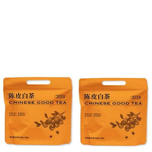1.【宠粉福利】2018寿眉陈皮白茶袋装茶叶