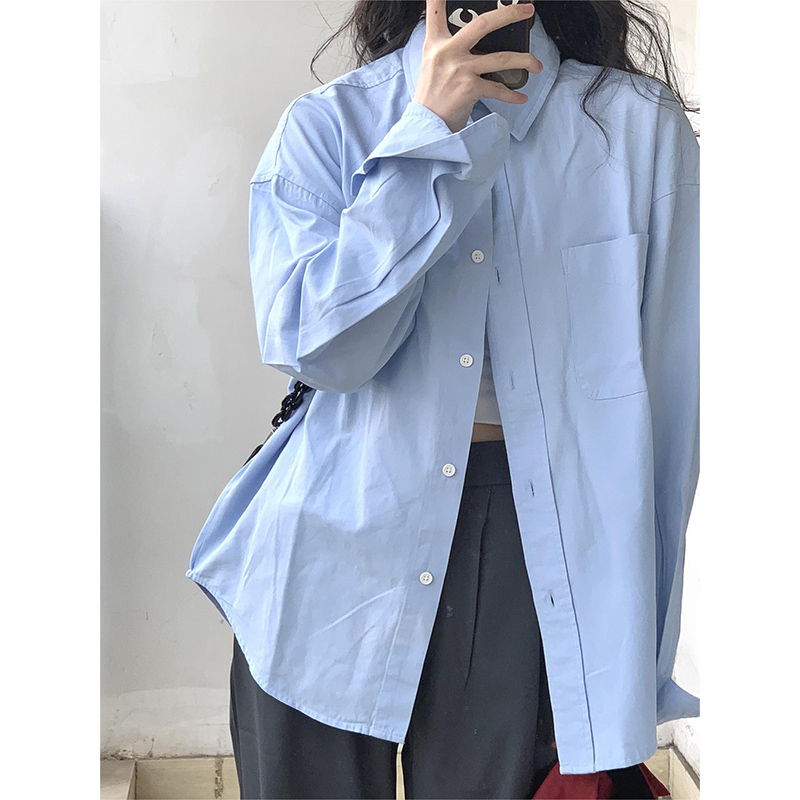 早秋气质秋装新款上衣衬衫女款外穿高级感小众法式薄款长袖衬衣女